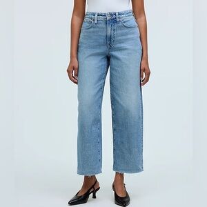 Madewell Curvy Perfect Vintage Wide Leg crop Jean Altoona Wash size 25